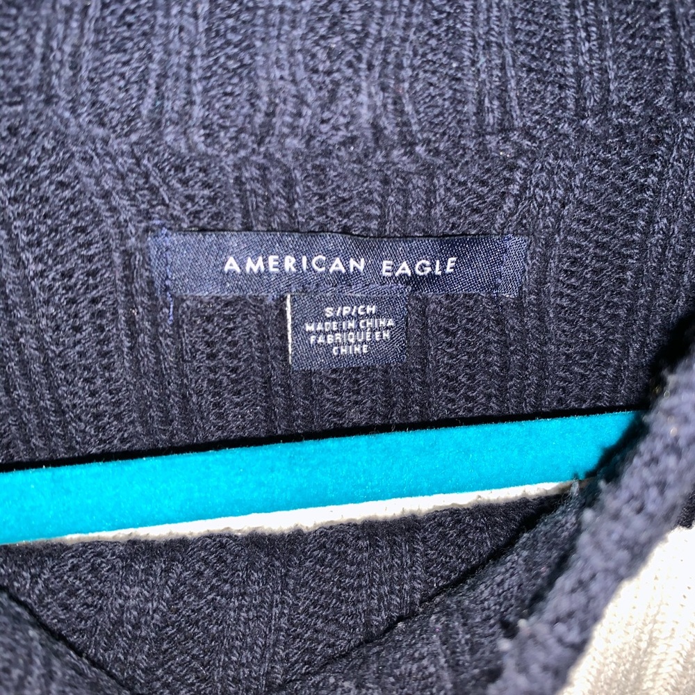 American Eagle Rugby Stripe Rib Pullover - Picture 3 of 5